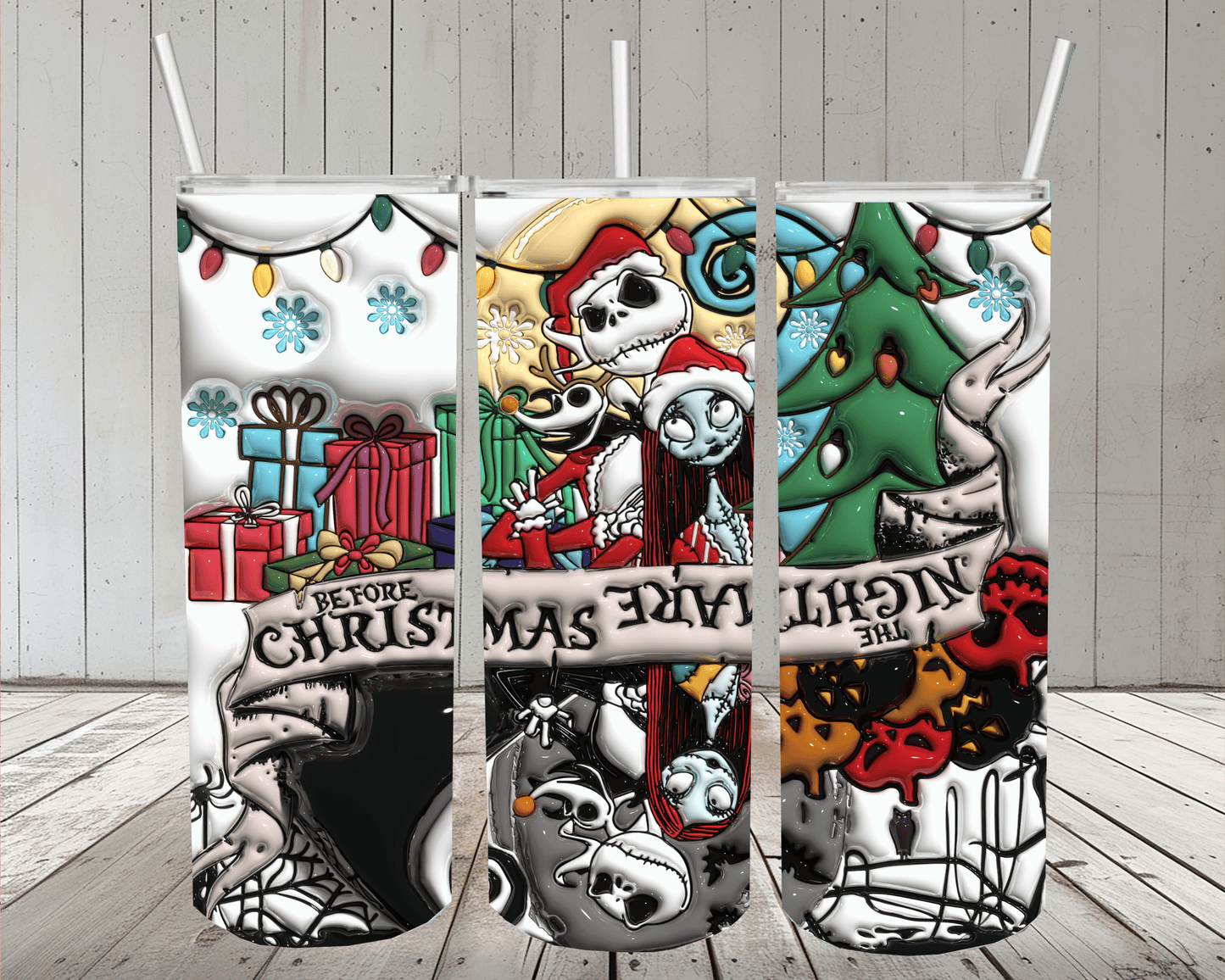 Christmas 20oz Skinny Tumbler or Design